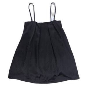 NEW Delphine NYC Pleated Micro Mini Dress Babydoll Satin French Girl Coquette